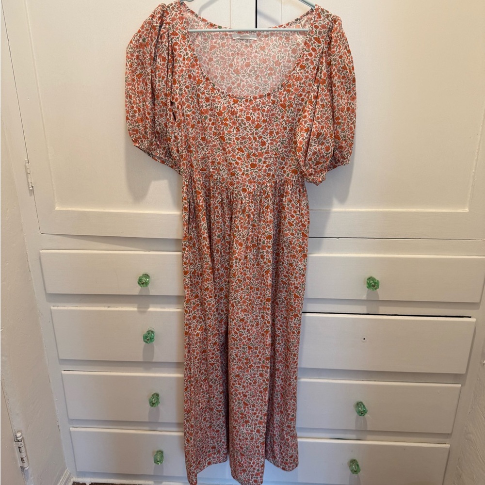 Floral Puff Sleeve Dress